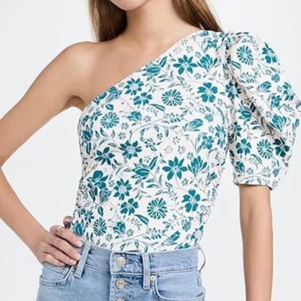 Intimately Free People Somethin Bout You Bodysuit Women's Small Cream Teal